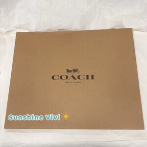 NEW Coach Brown Paper Gift XL Box 19. 5x 15.5x 5. 5 inches（no bag）